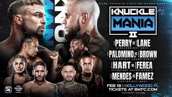 Watch BKFC Knucklemania 2 Perry vs. Lane 2/19/2022 Full Show Online Free