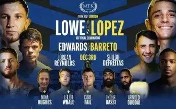 Watch Lowe vs. Lopez 12/3/21 Full Show Online Free