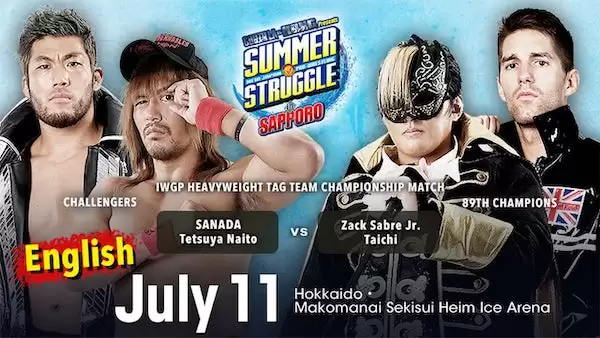 Watch NJPW Summer Struggle In Sapporo 7/11/21 Full Show Online Free