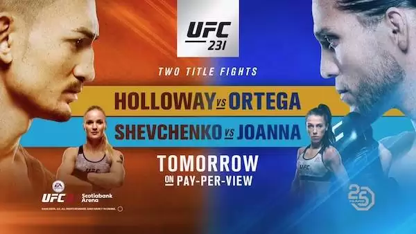 Watch UFC 231: Holloway vs. Ortega Full Show Online Free