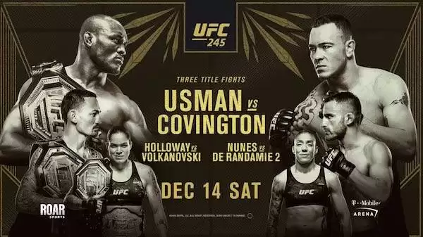 Watch UFC 245: Usman vs. Covington 12/14/19 Online Full Show Online Free