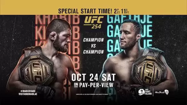 Watch UFC 254: Khabib vs. Gaethje 10/24/20 Live Online Full Show Online Free