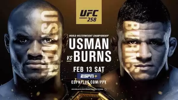 Watch UFC 258: Usman vs. Burns 2/13/2021 Live Online Full Show Online Free