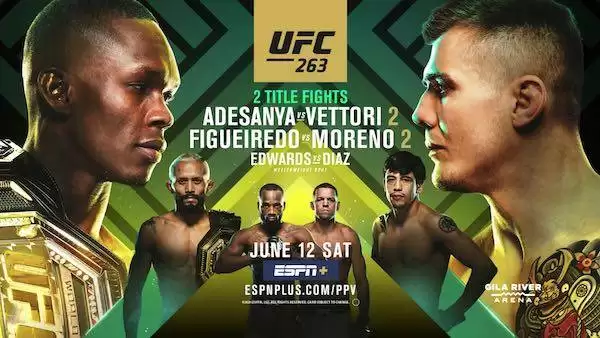 Watch UFC 263: Adesanya vs. Vettori 2 6/12/2021 Live Online Full Show Online Free
