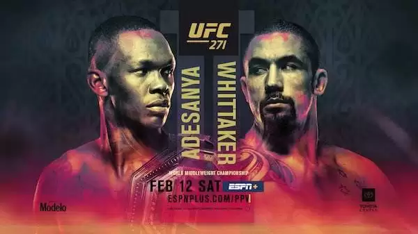 Watch UFC 271: Adesanya vs. Whittaker 2 2/12/22 Live Online Full Show Online Free
