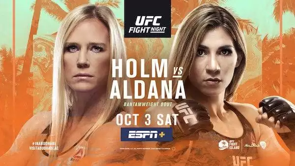 Watch UFC Fight Island 4: Holm vs. Aldana 10/3/20 Live Online Full Show Online Free