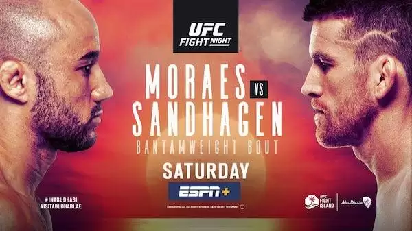 Watch UFC Fight Island 5: Moraes vs. Sandhagen 10/10/20 Live Online Full Show Online Free