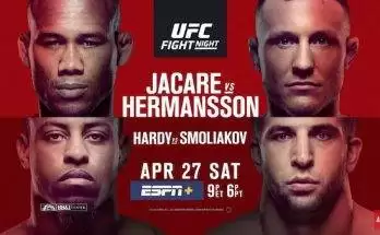 Watch UFC Fight Night 150: Jacare vs. Hermansson Full Show Online Free