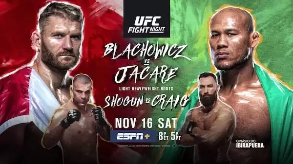 Watch UFC Fight Night 164: Blachowicz vs. Jacare 11/16/19 Full Show Online Free