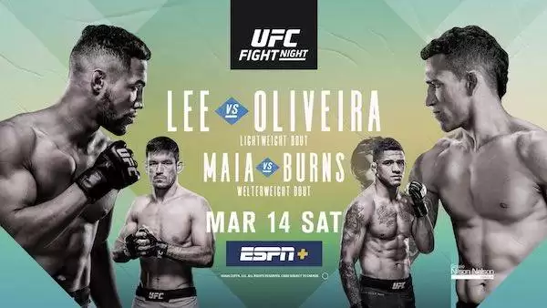 Watch UFC Fight Night 170: Lee vs. Oliveira 3/14/20 Full Show Online Free