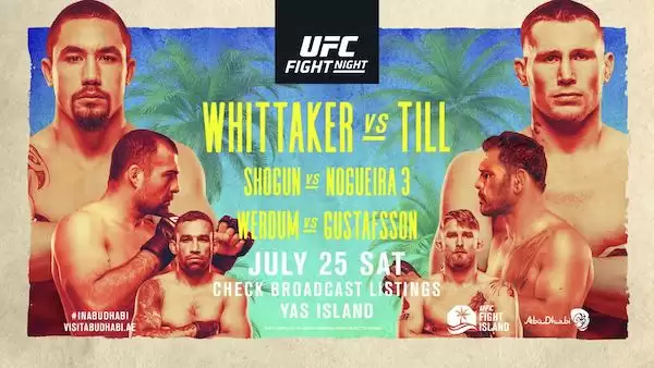 Watch UFC Fight Night Island 3: Whittaker vs. Till 7/25/20 Online Full Show Online Free