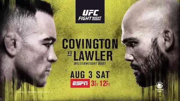 Watch UFC Fight Night Newark: Covington vs Lawler 8/3/19 Full Show Online Free