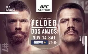 Watch UFC Fight Night Vegas 14: Felder vs. dos Anjos 11/14/20 Live Online Full Show Online Free