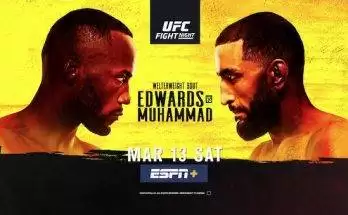 Watch UFC Fight Night Vegas 21: Edwards vs. Muhammad 3/13/2021 Live Online Full Show Online Free