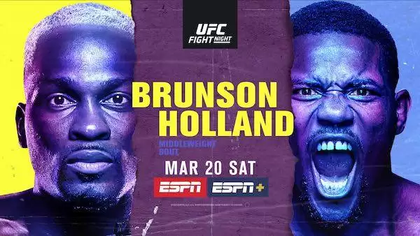 Watch UFC Fight Night Vegas 22: Brunson vs. Holland 3/20/2021 Live Online Full Show Online Free