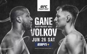 Watch UFC Fight Night Vegas 30: Gane vs. Volkov 6/26/21 Full Show Online Free