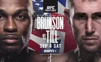 Watch UFC Fight Night Vegas 36: Brunson vs. Till 9/4/21 Full Show Online Free