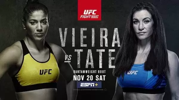 Watch UFC Fight Night Vegas 43: Vieira vs. Tate Full Show Online Free