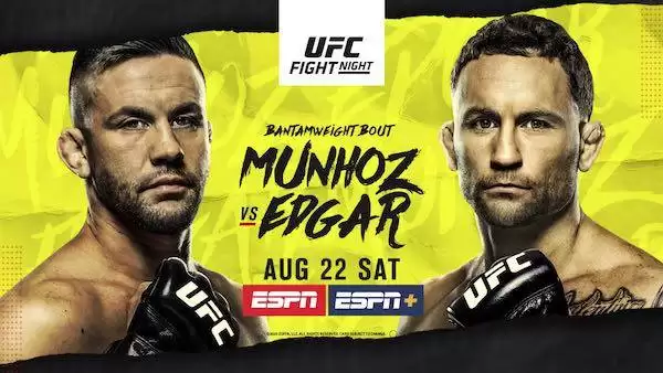 Watch UFC Fight Night Vegas 7: Munhoz vs. Edgar 8/22/20 Live Online Full Show Online Free
