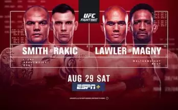 Watch UFC Fight Night Vegas 8: Smith vs. Rakic 8/29/20 Live Online Full Show Online Free