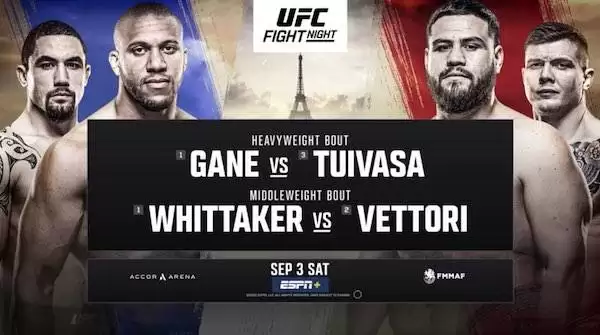 Watch UFC Fight Night Paris: Gane vs. Tuivasa 9/3/2022 Full Show Online Free