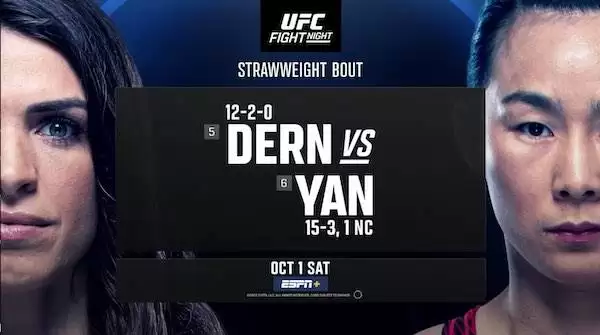 Watch UFC Fight Night Vegas 61: Dern vs. Yan 10/1/22 Live Full Show Online Free