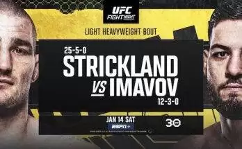 Watch UFC Fight Night Vegas 67: Strickland vs. Imavov 1/14/23 Full Show Online Free