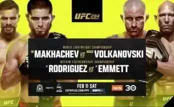 Watch UFC 284: Makhachev vs. Volkanovski 2/11/23 Live Online Full Show Online Free