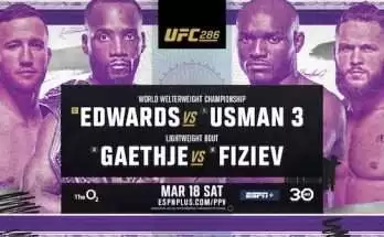 Watch UFC 286: Edwards vs. Usman 3 PPV Live 3/18/23 Full Show Online Free