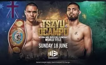 Watch Showtime Boxing: Tszyu vs Ocampo 6/17/23 June 17th 2023 Full Show Online Free