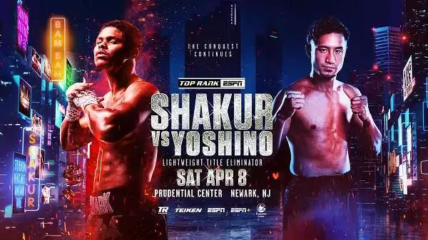 Watch Top Rank Boxing: Stevenson vs. Yoshino 4/8/23 April 8th 2023 Full Show Online Free