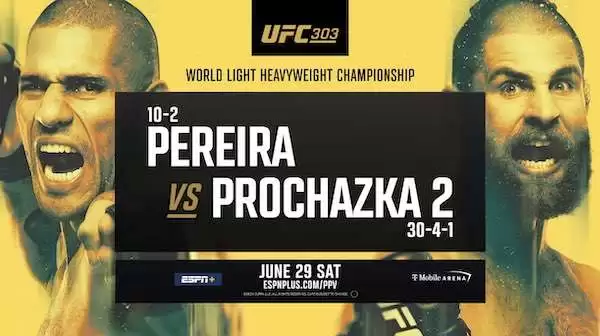 Watch UFC 303: Pereira vs Procházka 2 6/29/24 29th June 2024 Full Show Online Free
